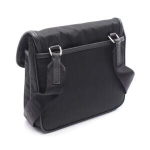 Prada Nylon Bag Leather Crossbody Saffiano Shoulder Black